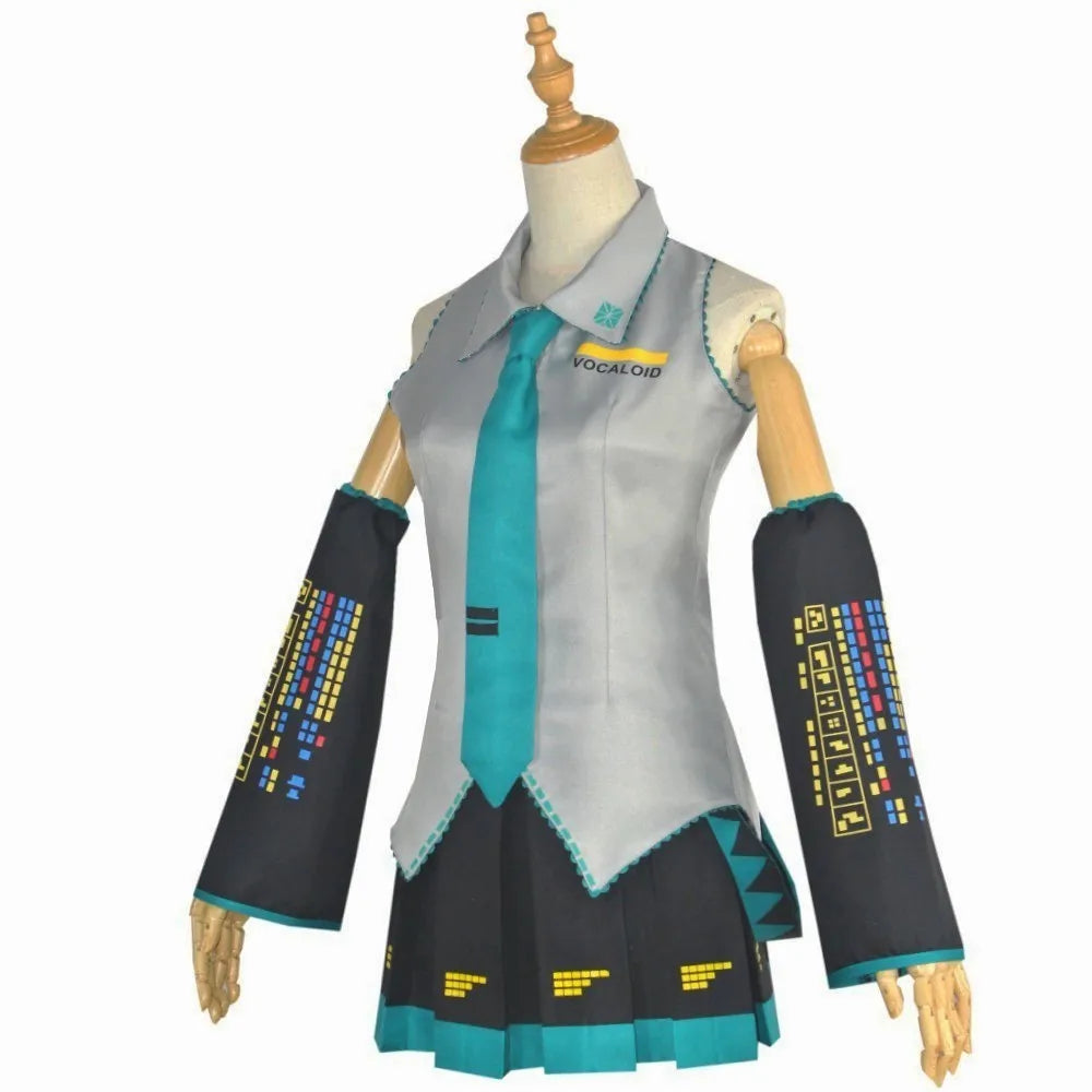 Vocaloid Cosplay disfraz peluca vestido principiante futuro Cosplay mujer Halloween carnaval fiesta disfraces