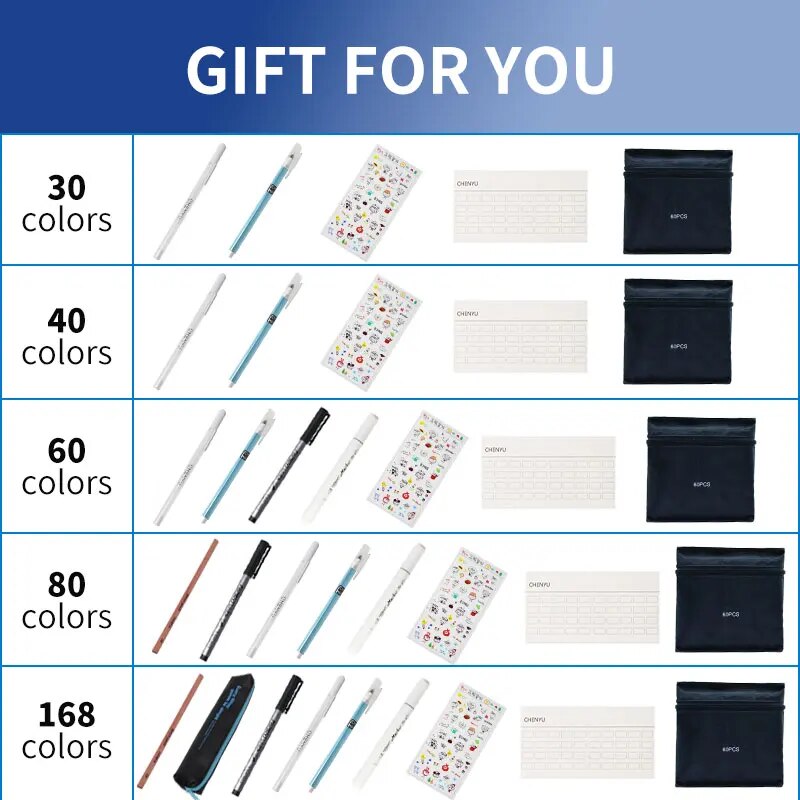 TouchFIVE 30/40/60/80 Color Art Markers Set Dual Headed Artist Sketch Oily Alcohol based Marker For Animation Manga