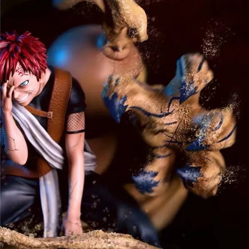 25cm Anime Figurines Gaara Action Figure Decorations For Home Japan Anime Character Pvc Collectible Model Toys