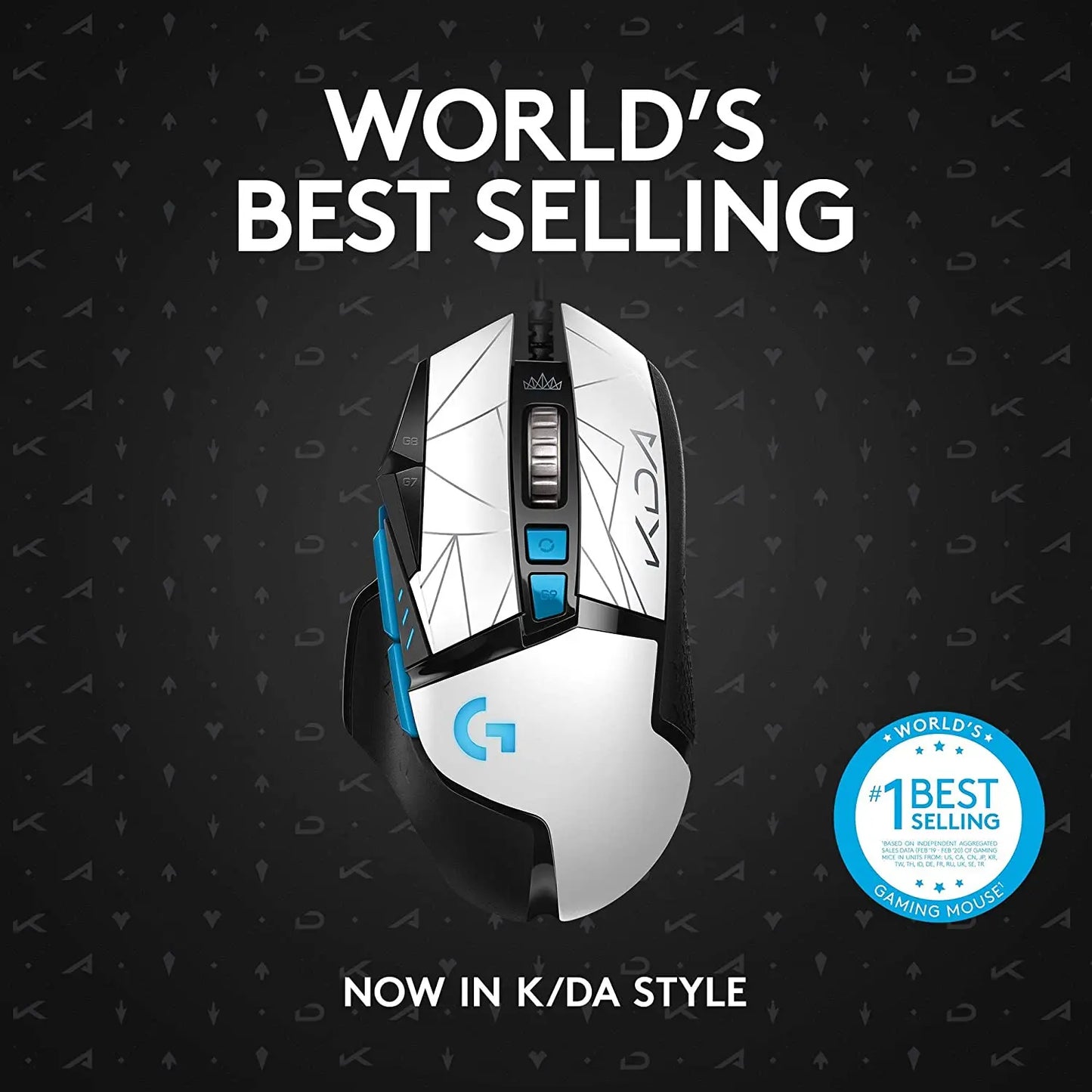 New Logitech G502 HERO KDA LIGHTSYNC RGB Gaming Mouse USB Wired Mice 25600 DPI Adjustable Programming Mice for Mouse Gamer