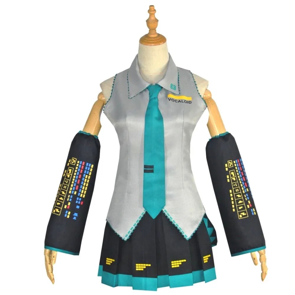 Vocaloid Cosplay disfraz peluca vestido principiante futuro Cosplay mujer Halloween carnaval fiesta disfraces