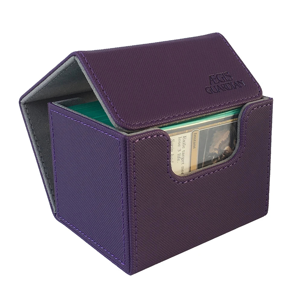 AEGIS GUARDIAN Side Loading Card Box Deck Case Mtg Yugioh Card Binder: 100+ Deck Box