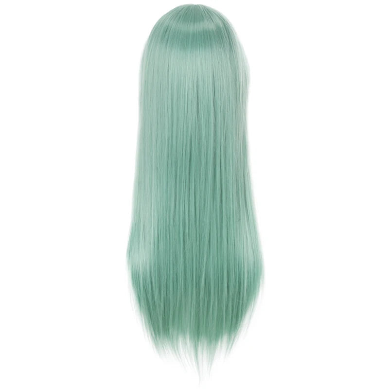L-email wig Synthetic HairThe Seven Deadly Sins Cosplay Wigs Elizabeth Liones Wig Long Green Straight Women Heat Resistant Wigs