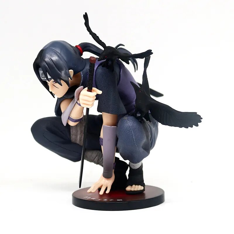 Figura de Naruto Shippuden, estatua de cuervo Uchiha Itachi, figura de acción de PVC, juguetes de Anime, figura coleccionable de Naruto Uchiha Itachi