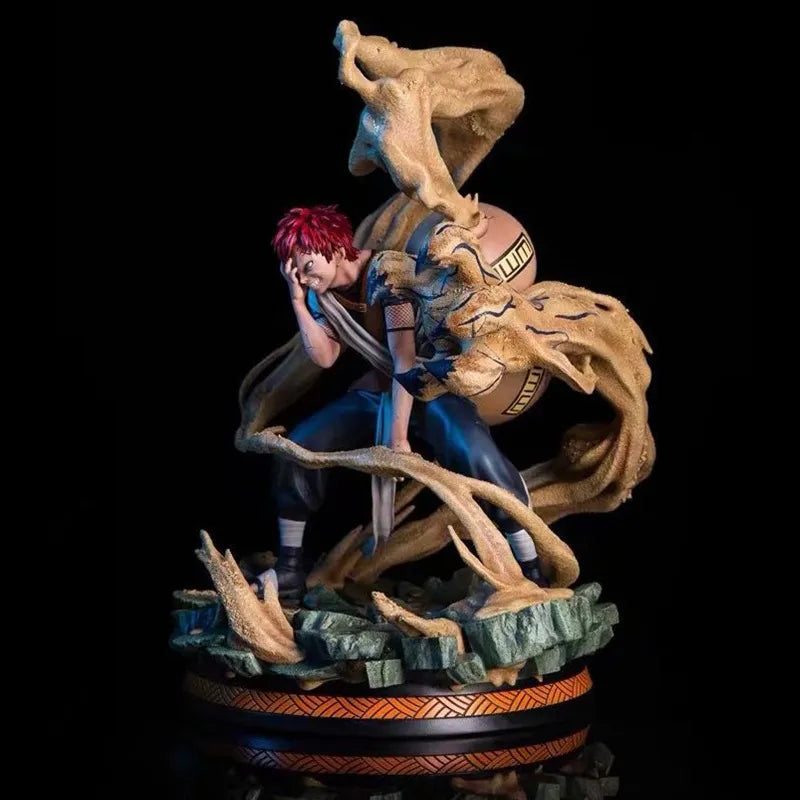 25cm Anime Figurines Gaara Action Figure Decorations For Home Japan Anime Character Pvc Collectible Model Toys