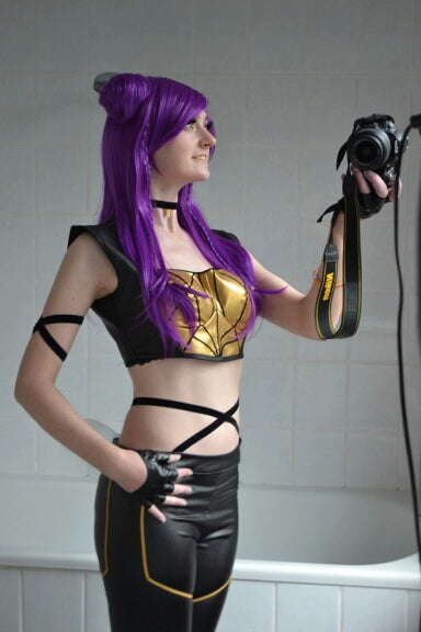 Uniforme de Cosplay de League of Legends KDa equipo femenino Kasha Rap mujer adulta como mujer Lol Ali Cos ropa conjunto completo de Anime para mujer