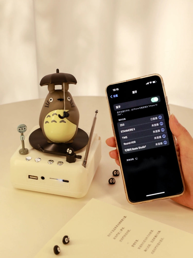 Totoro Regalo de Cumpleaños Altavoz Bluetooth Creativo Práctico Compañero Regalo Decoración Niños y Niñas Amigos Novias Regalo Navidad