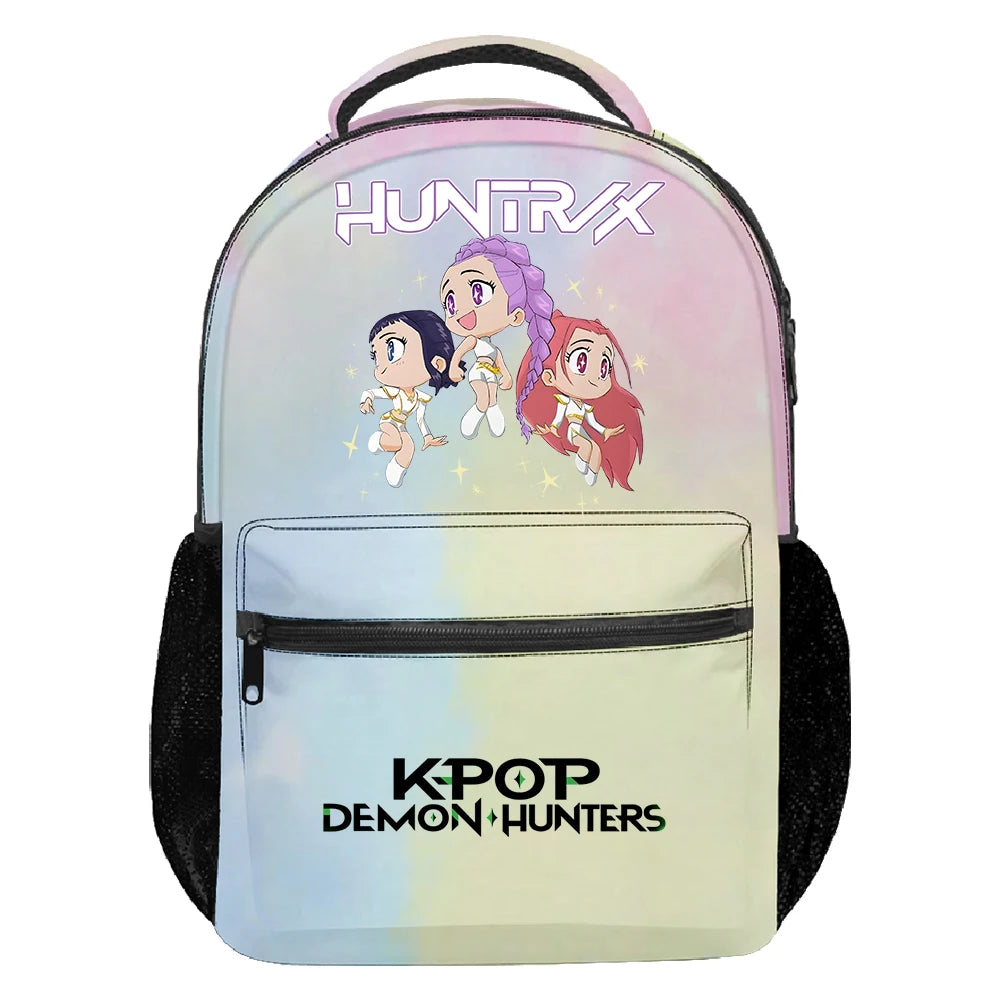 KPop Demon Hunters As Seen On Huntrix World Tour Backpack Women Men Rucksack Unisex Travel Bag Packsack Casual Daypack