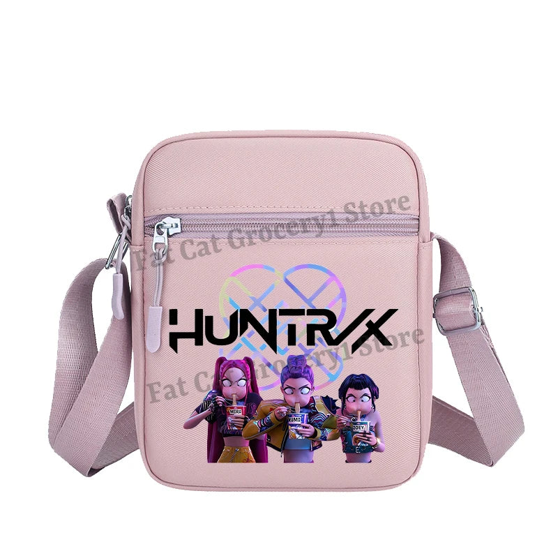 Kpop Demon Hunter Shoulder Bag Kawaii Rumi Mira Zoey Crossbody Bags Girls Outdoor Sport Messenger Pouch Women Travel Purse Gift