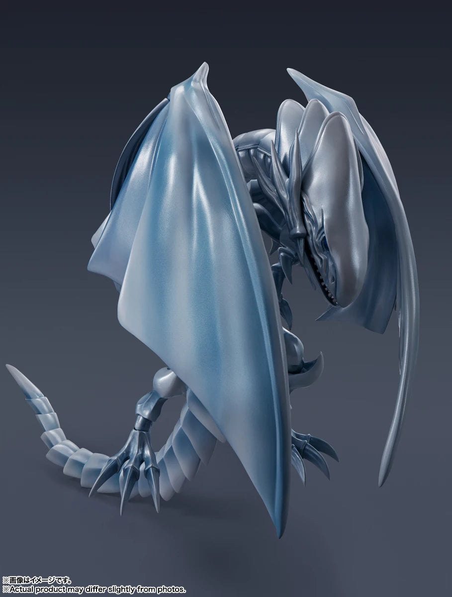 In Stock S.H.MonsterArts Blue-Eyes White Dragon Original Anime PVC Action Figure Toys for Children SHM Collector