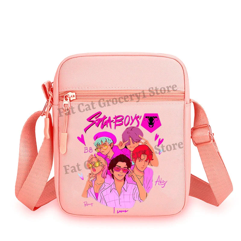 Kpop Demon Hunter Shoulder Bag Kawaii Rumi Mira Zoey Crossbody Bags Girls Outdoor Sport Messenger Pouch Women Travel Purse Gift