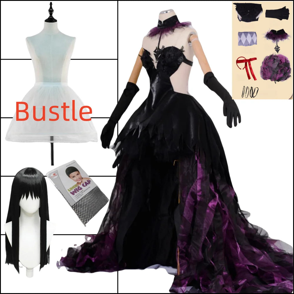 Akemi Homura Cosplay Devil Akemi Homura Women Purple Dress Outfits Anime Puella Magi Madoka Magica Akemi Homura Halloween Suits