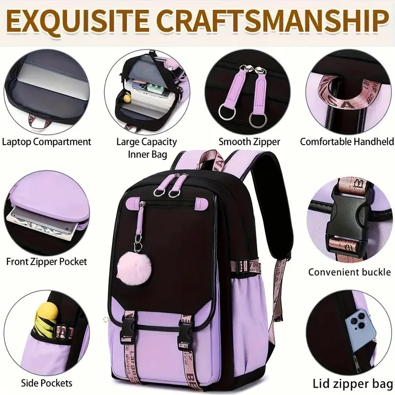 K Pop Demon Hunters School Backpack for Students Daily Mochila 2025 Hot Movie Women Backpacks for Girl Laptop Usb Port Bag Gift