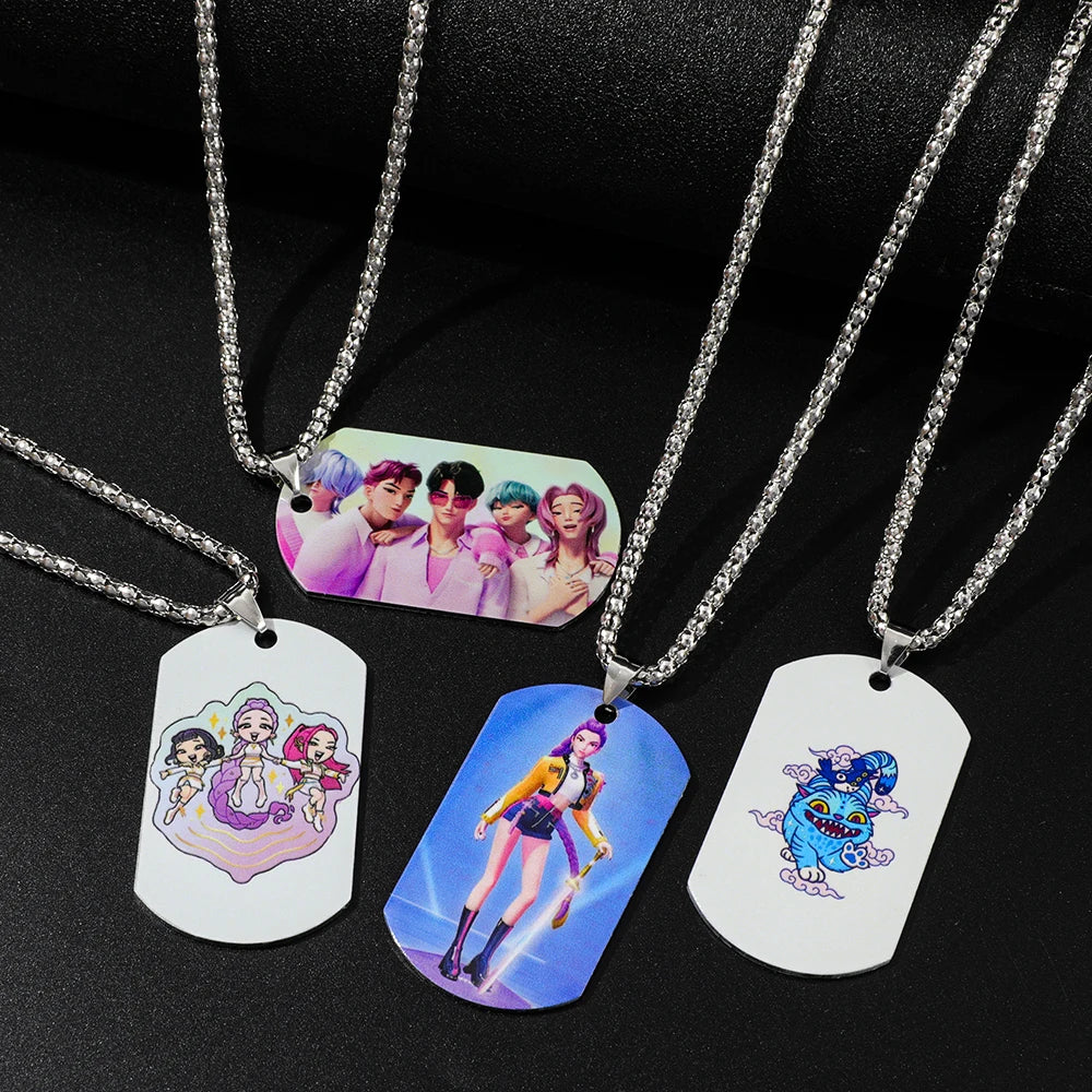 Kpop Demon Hunter Necklace 2025 Trending Movie Rumi Accessory for Women and Men Gifts