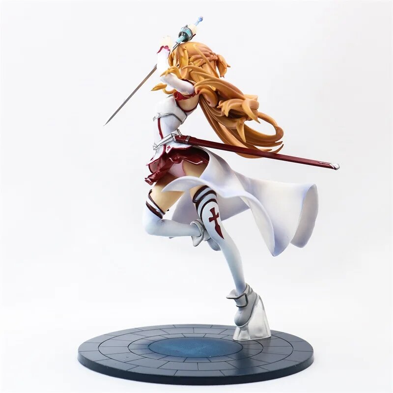 Figura de acción de Yuuki Asuna de SAO Sword Art Online de 20 cm, Caballeros de la sangre Ver. Juguetes modelo de colección de PVC a escala 1/8