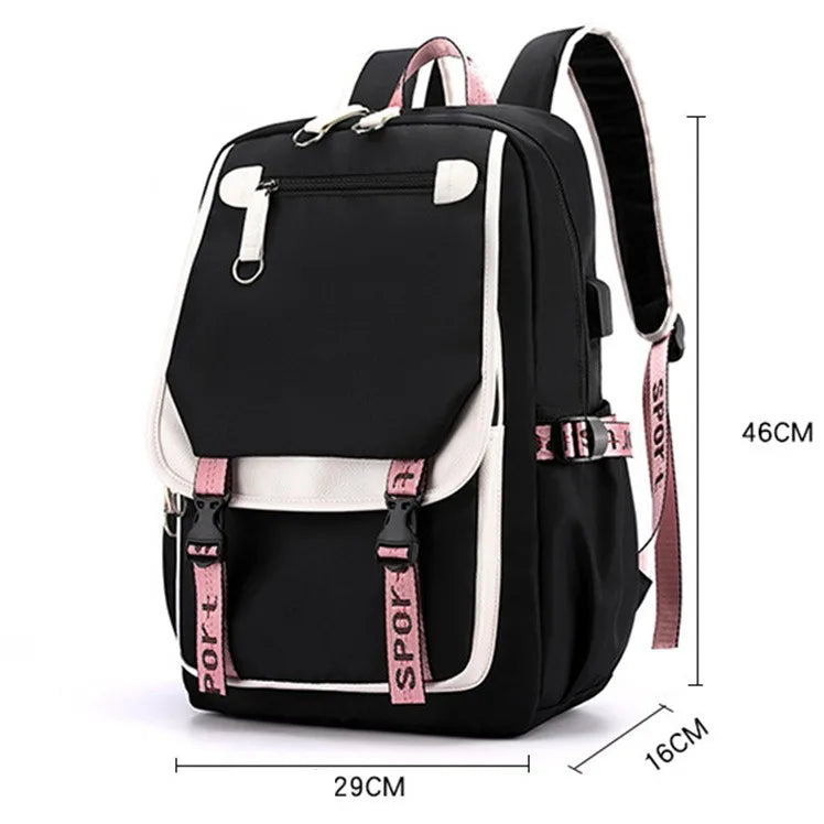 K Pop Demon Hunters School Backpack for Students Daily Mochila 2025 Hot Movie Women Backpacks for Girl Laptop Usb Port Bag Gift