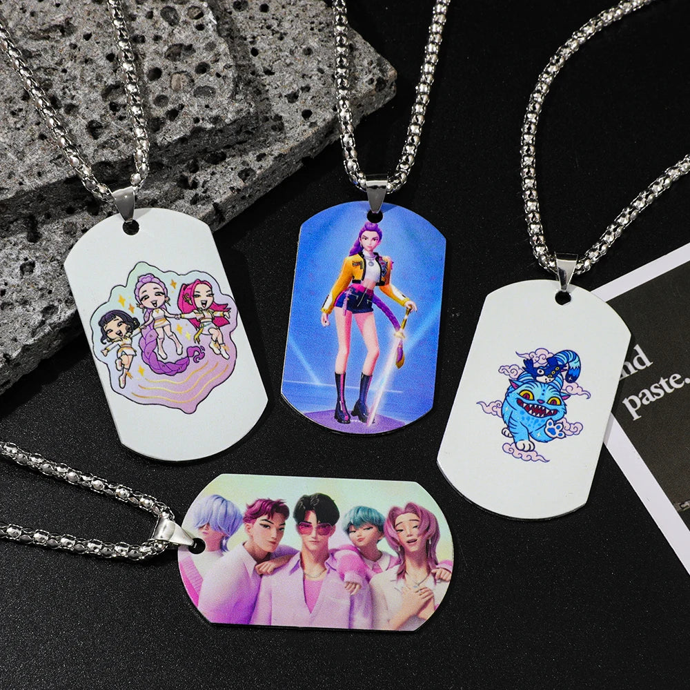 Kpop Demon Hunter Necklace 2025 Trending Movie Rumi Accessory for Women and Men Gifts