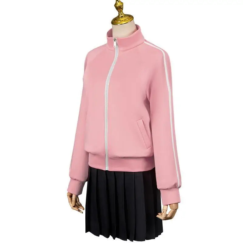 Gotou Hitori Cosplay Bocchi The Rock Gotou Hitori Cosplay Costume JK Uniform Pink Jacket Skirt Wig Suit Halloween Anime Cosplay