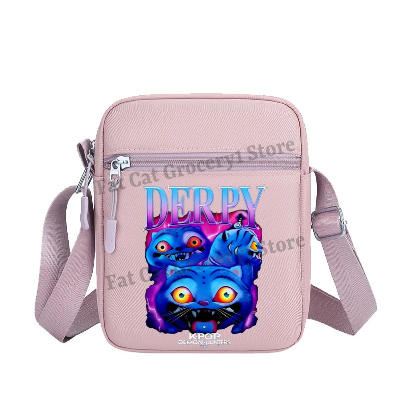 Kpop Demon Hunter Shoulder Bag Kawaii Rumi Mira Zoey Crossbody Bags Girls Outdoor Sport Messenger Pouch Women Travel Purse Gift