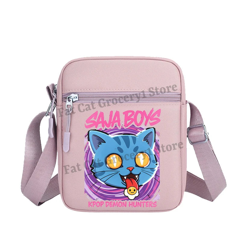 Kpop Demon Hunter Shoulder Bag Kawaii Rumi Mira Zoey Crossbody Bags Girls Outdoor Sport Messenger Pouch Women Travel Purse Gift
