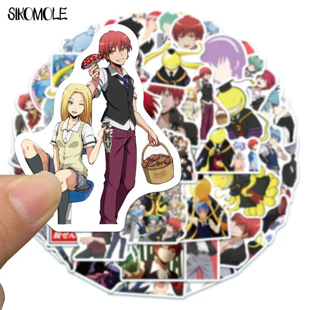 10/30/50PCS Cartoon Japan Anime Stickers Assassination Classroom Luggage Laptop Skateboard Bicycle Decals Graffiti Sticker F5