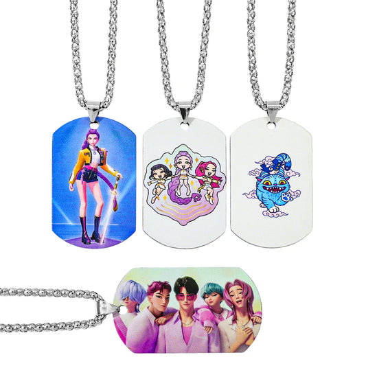 Kpop Demon Hunter Necklace 2025 Trending Movie Rumi Accessory for Women and Men Gifts