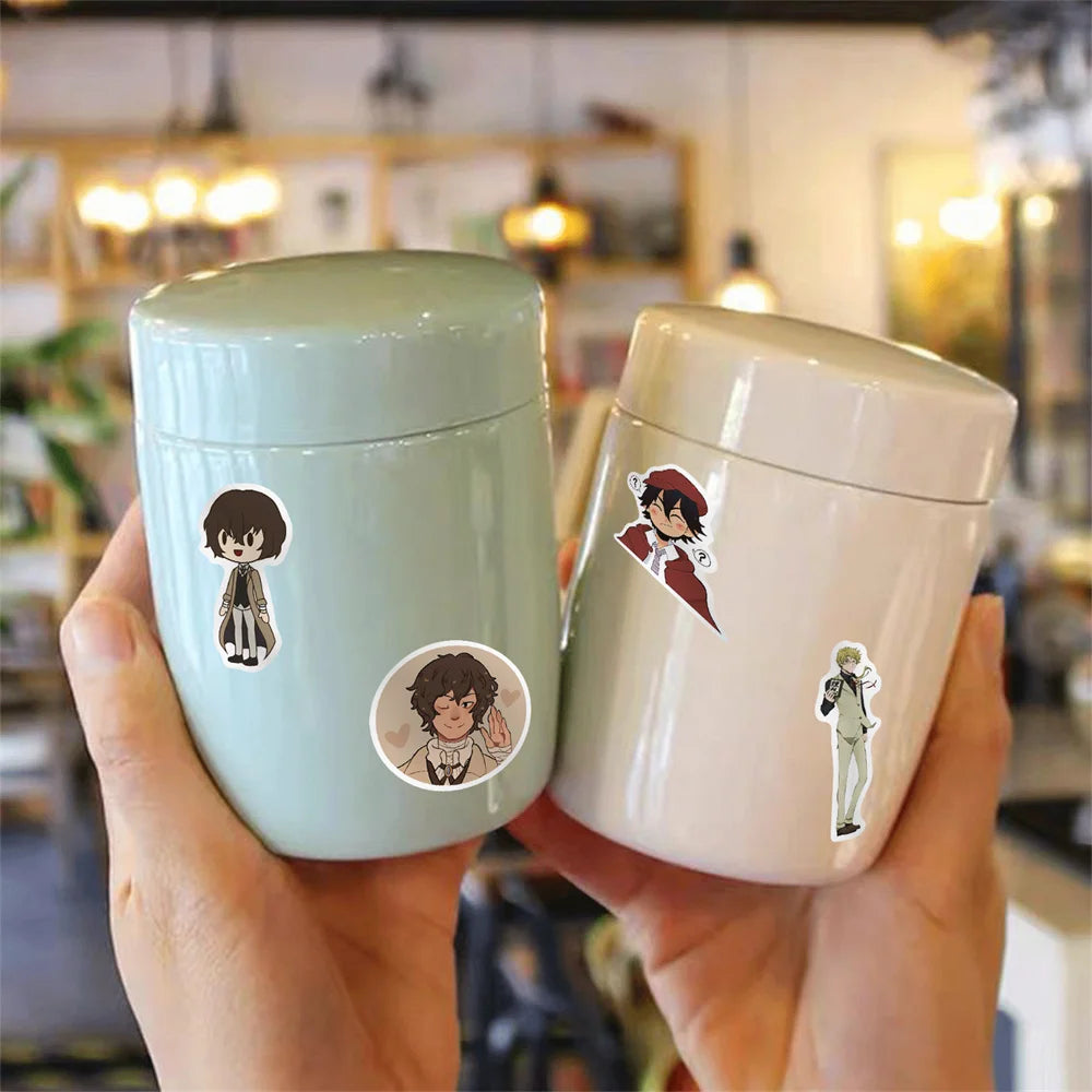 10/30/50PCS Anime Bungo Stray Dogs Characters Dazai Cute Stickers for Luggage Laptop IPad Gift Waterproof Stickers Wholesale