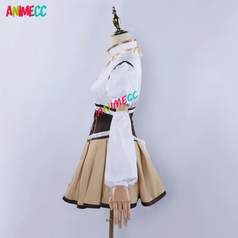 ANIMECC in Stock XS-3XL Tomoe Mami Cosplay Puella Magi Madoka Magica Combats Wig Hat Anime Halloween Party Uniform for Women