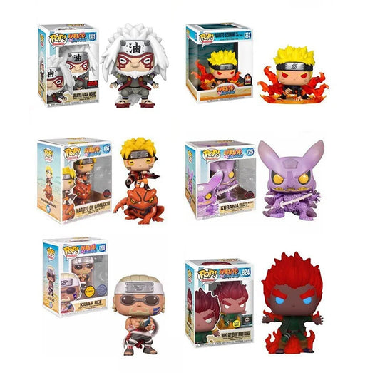 Funko POP Naruto Uzumaki as Nine Tails 1233# Jiraiya on Toad 73# Jiraiya 1025# Action Figure Model Toys for Children Birthday