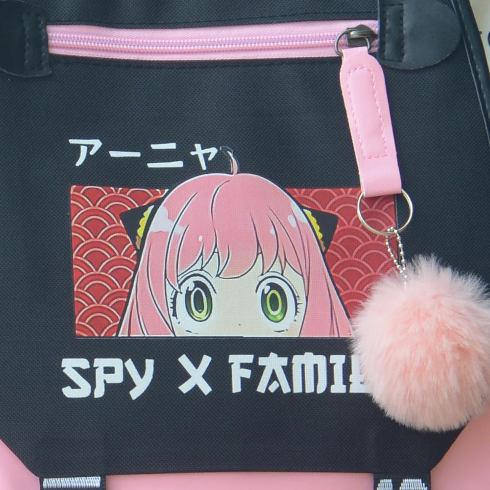 Mochilas de Anime Spy X Family Anya Forger, bolsas para niñas, Manga Kawaii, mochila de dibujos animados para niños, mochila escolar impermeable para niños, regalos