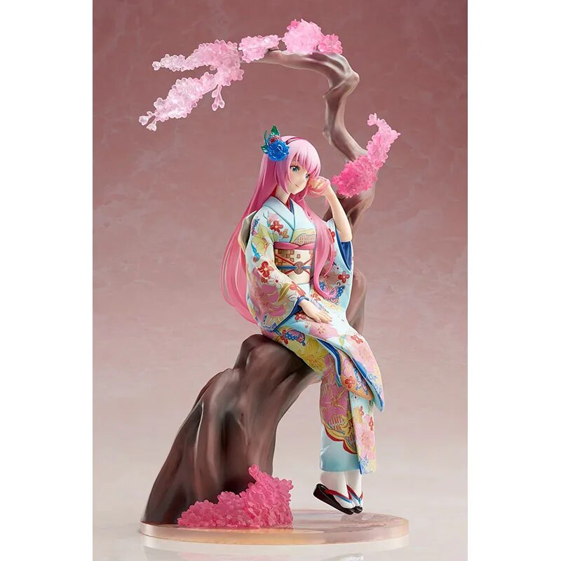 1/8 Stronger VOCALOID Megurine Luka Kagamine Rin Len Hatsune Miku MEIKO Kaito Color Kimono Cherry Blossoms Action Model Toys