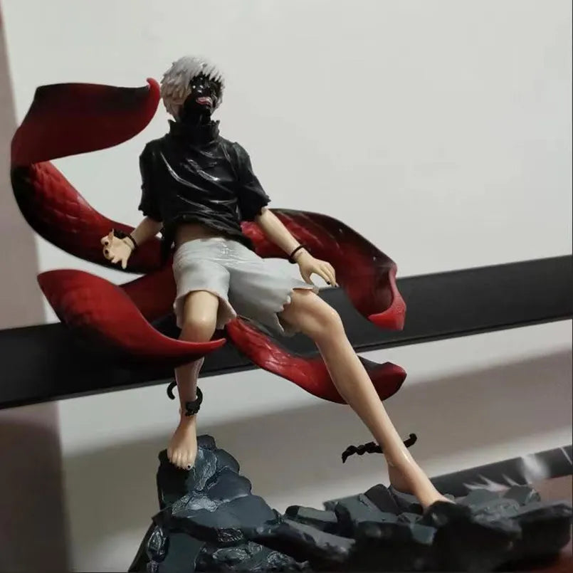 25CM Anime Tokyo Ghoul figura Kaneki Ken Touka Kirishima PVC figura de acción Kaneki Ken Awakening estatuilla generación de la oscuridad