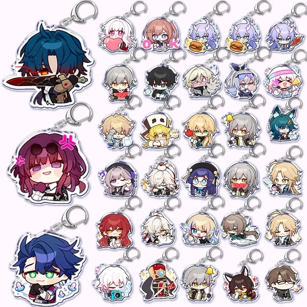 Nuevo llavero Mihoyo Game Honkai Star Rail para accesorios bolsa Impact 3rd Anime colgante llavero con anilla llaveros regalos de joyería