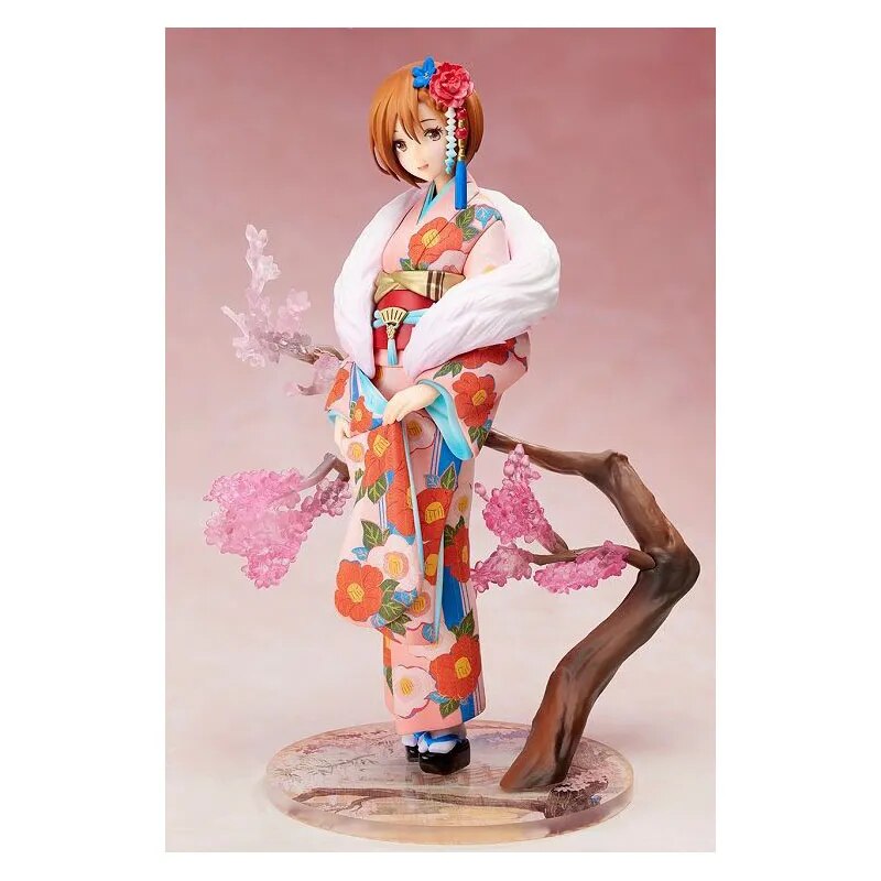 1/8 Stronger VOCALOID Megurine Luka Kagamine Rin Len Hatsune Miku MEIKO Kaito Color Kimono Cherry Blossoms Action Model Toys