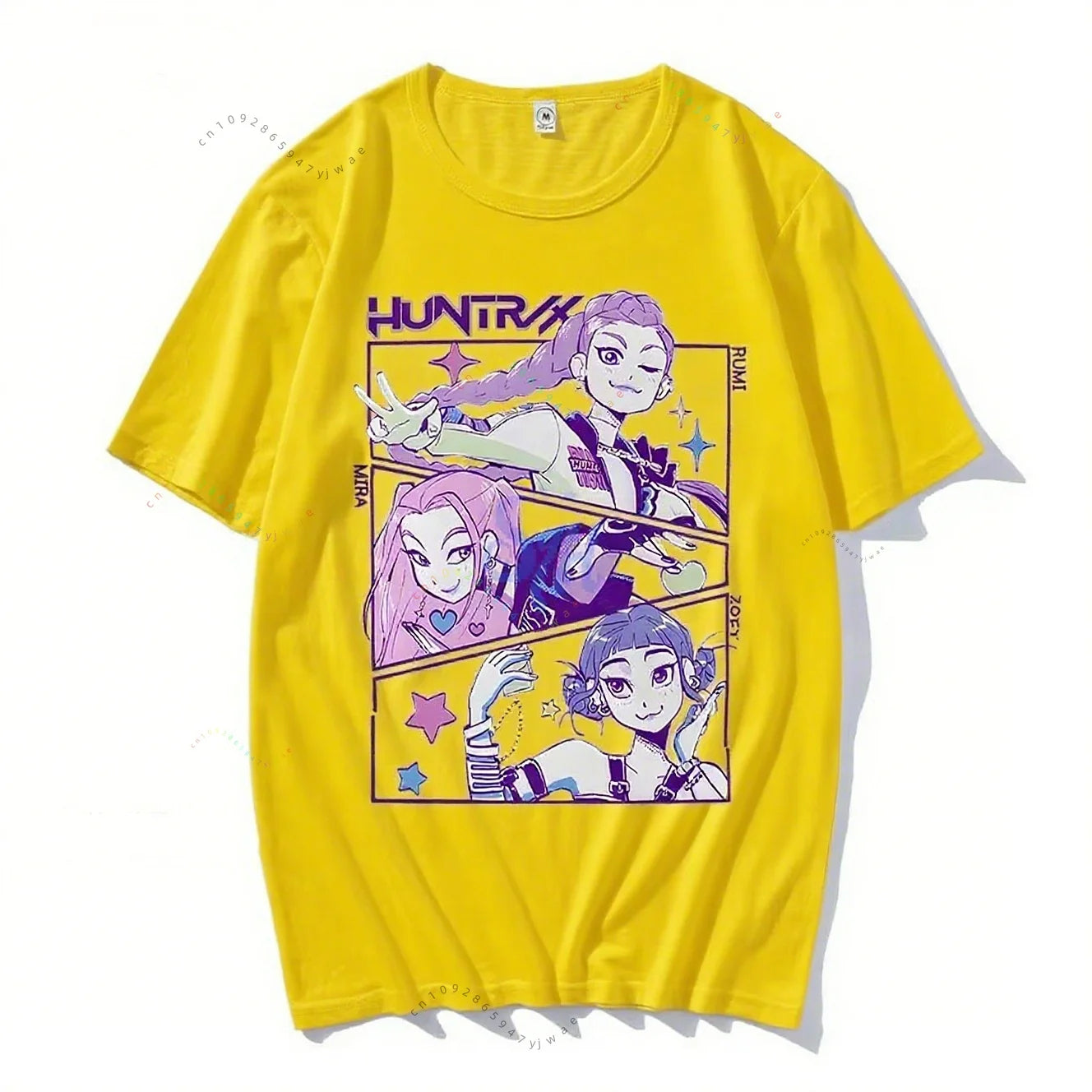 Huntrix Rumi Mira Zoey Roleplay Anime Kpop Demon Girl Power Korean Kawaii Group Cute Cartoon Parents Kids T-Shirt Halloween Cos
