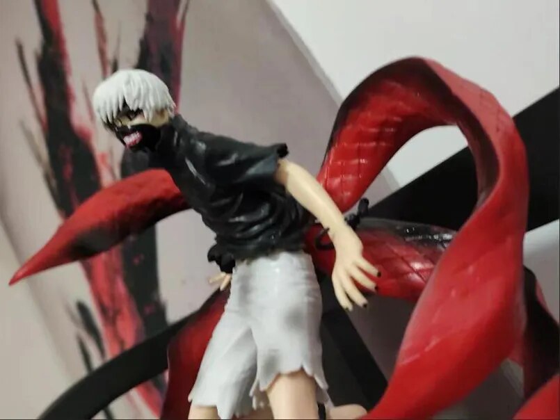 25CM Anime Tokyo Ghoul figura Kaneki Ken Touka Kirishima PVC figura de acción Kaneki Ken Awakening estatuilla generación de la oscuridad