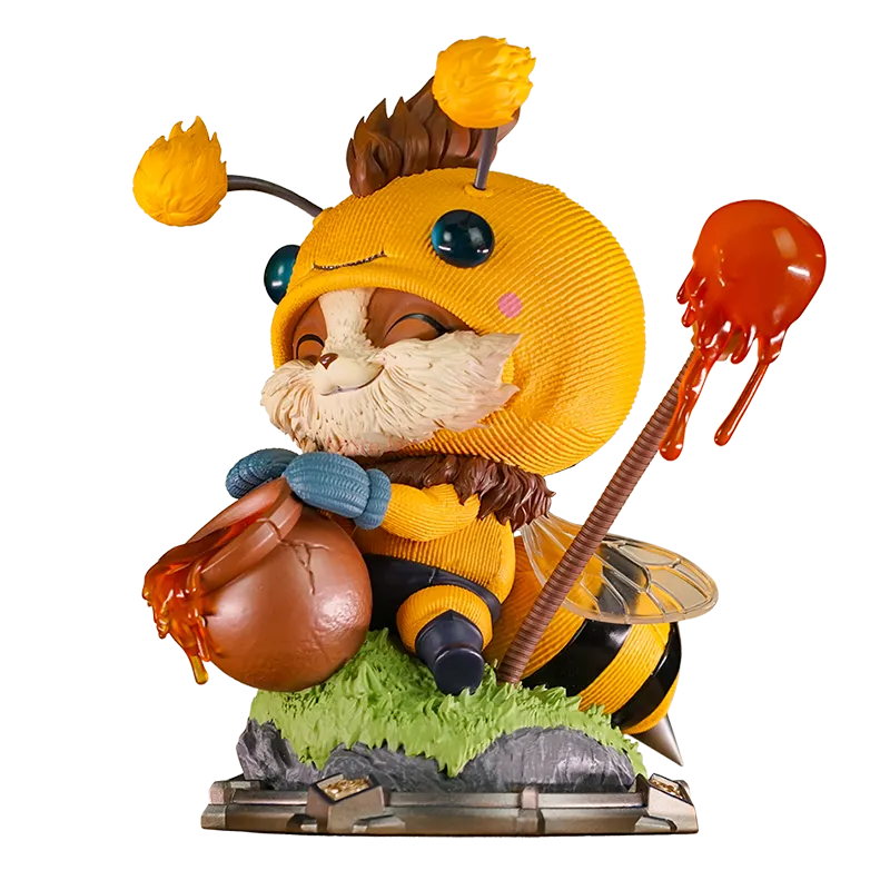 2023 nueva Liga de Leyendas Teemo Lol Cmge Honeybee luz nocturna modelo de estado estático decoración de mesa coleccionables exhibición regalo