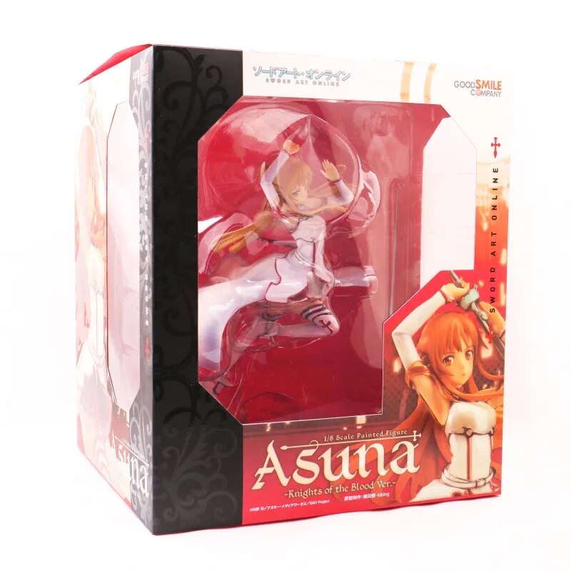 Figura de acción de Yuuki Asuna de SAO Sword Art Online de 20 cm, Caballeros de la sangre Ver. Juguetes modelo de colección de PVC a escala 1/8