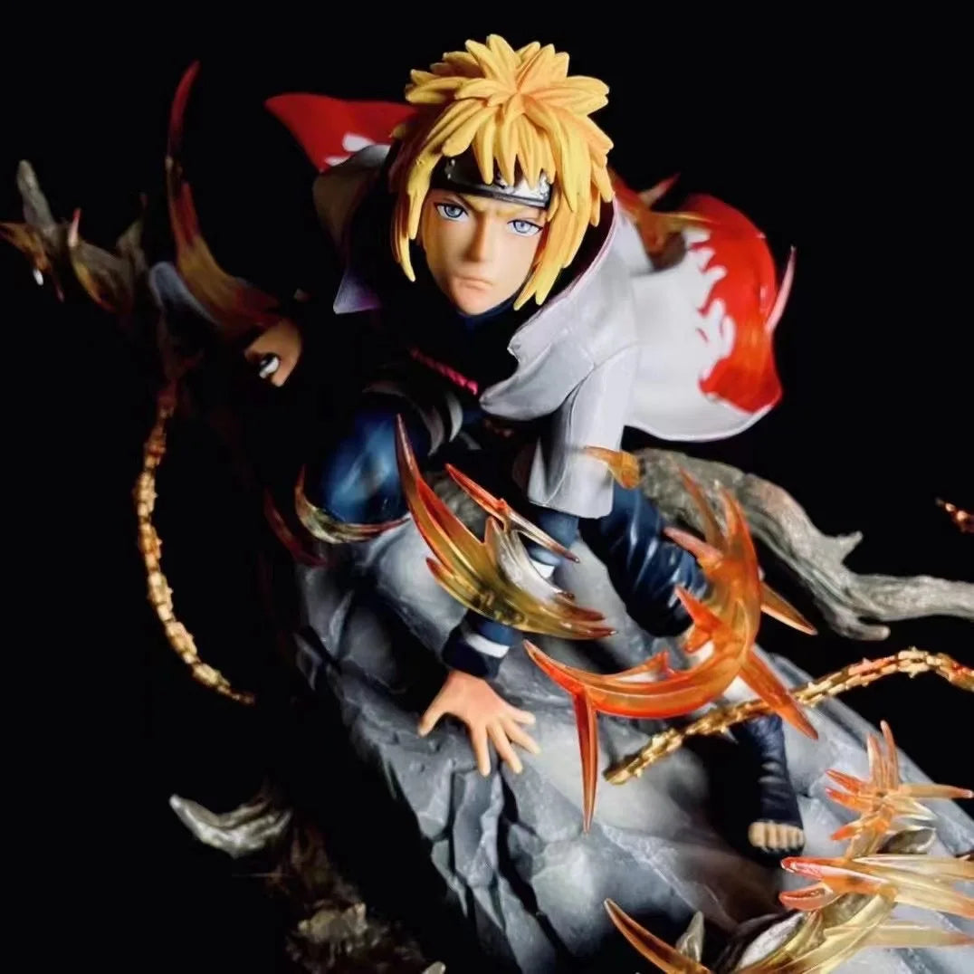 Naruto Namikaze Minato Figures GK Game Statue 24cm Japanese Anime PVC Action Figure Toy Desktop Collection Statue Model Doll