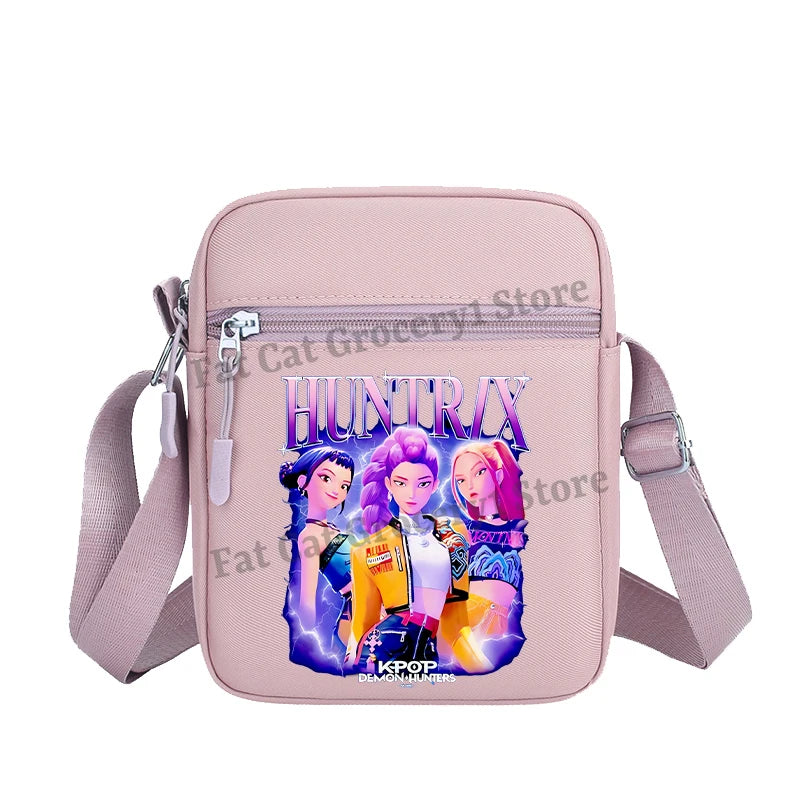Kpop Demon Hunter Shoulder Bag Kawaii Rumi Mira Zoey Crossbody Bags Girls Outdoor Sport Messenger Pouch Women Travel Purse Gift
