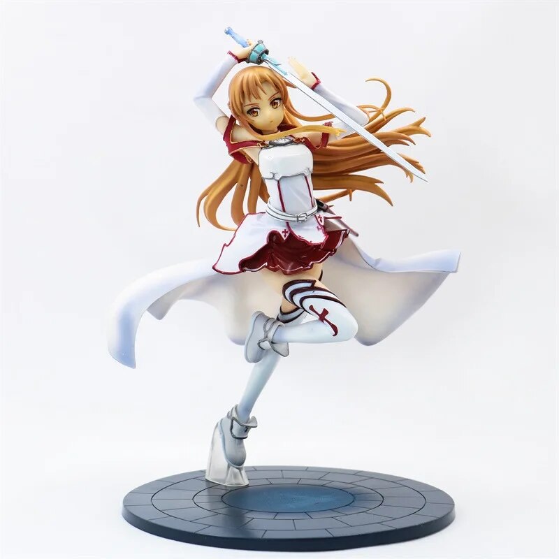 Figura de acción de Yuuki Asuna de SAO Sword Art Online de 20 cm, Caballeros de la sangre Ver. Juguetes modelo de colección de PVC a escala 1/8