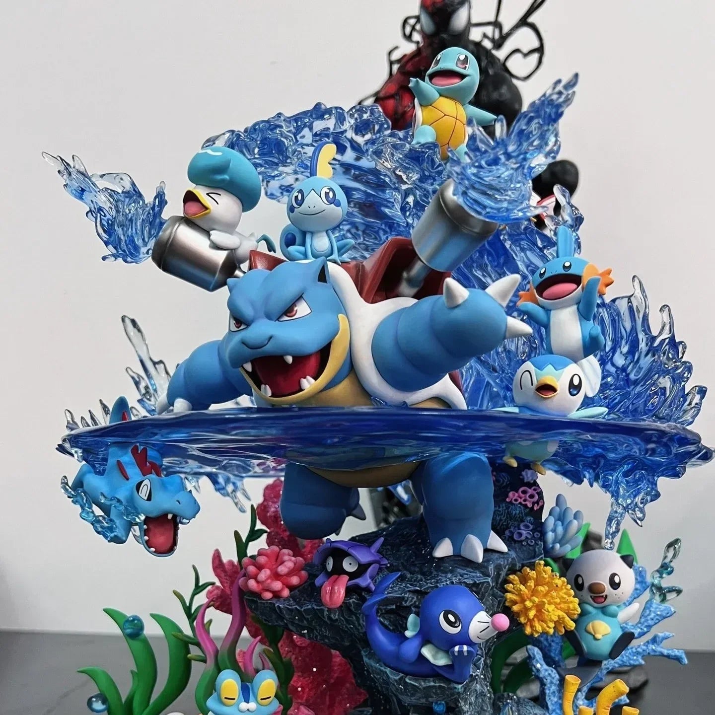 33cm Pokemon Egg Squirtle Blastoise PokéMon Water Type Family Bucket Gk Figure Animation Peripheral Model Toys Ornaments Gifts