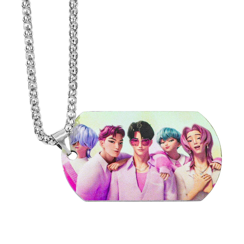 Kpop Demon Hunter Necklace 2025 Trending Movie Rumi Accessory for Women and Men Gifts