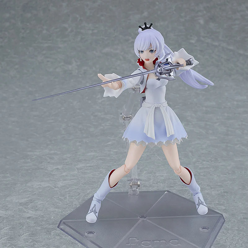 Original Good Smile MaxFactory Figma 599 Weiss Schnee RWBY: Ice Queendom Assembly Collectible Boxed Ornaments Model Doll Toys