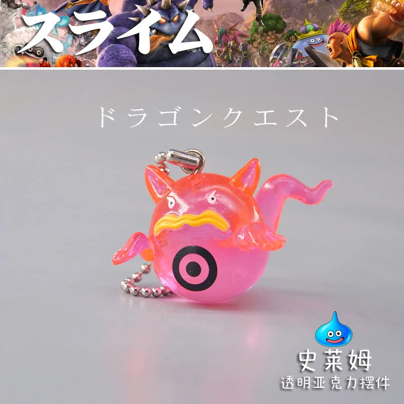 SQEX Model Toys Japanses Genuine Bulk Dragon Quest King Slime Dragon Ball Acrylic Ornaments Collection Anime Figure for Kids