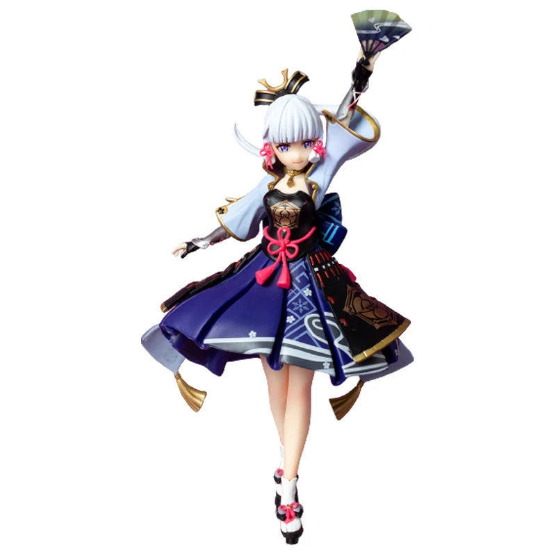 23cm Genshin Impact Kamisato Ayaka juego Anime figura Lady Egret princesa muñeca PVC figura de acción estatua juguetes de modelos coleccionables
