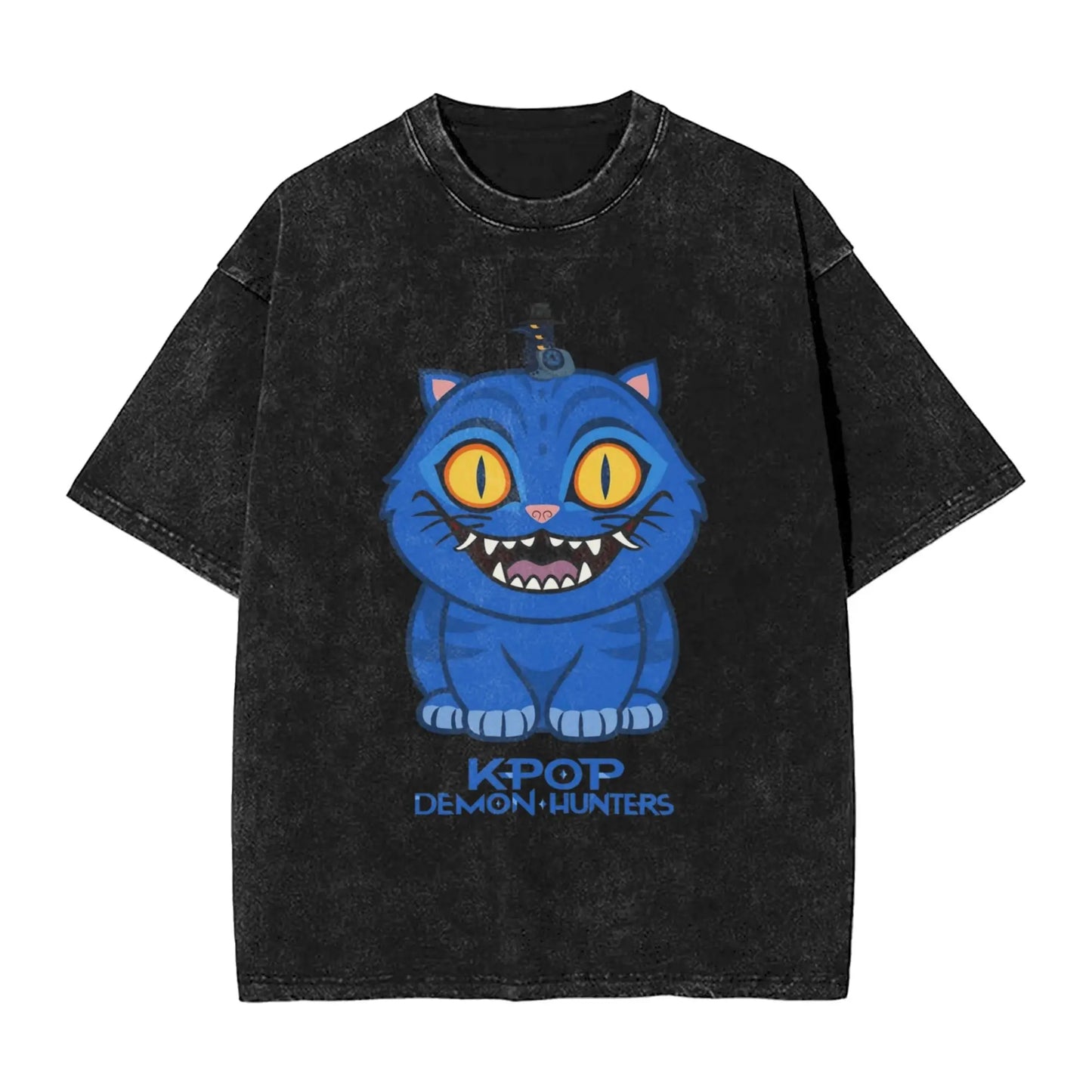 Kpop Demon Hunters Girl Dinner T-Shirt for Men Casual Pure Cotton Tees Crewneck Short Sleeve T Shirt Printing Clothing