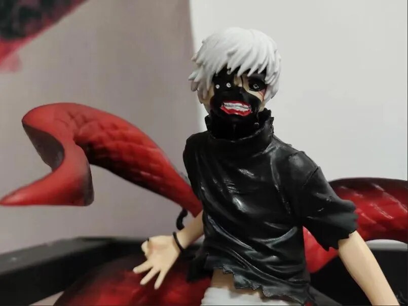 25CM Anime Tokyo Ghoul figura Kaneki Ken Touka Kirishima PVC figura de acción Kaneki Ken Awakening estatuilla generación de la oscuridad