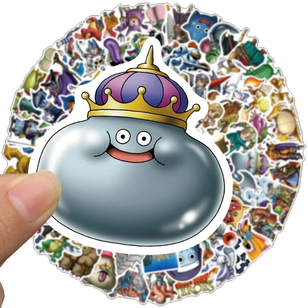 10/30/50PCS Cartoon Game Dragon Quest Creative Doodle Sticker Bicycle Scooter Car Helmet Laptop Computer Wholesale