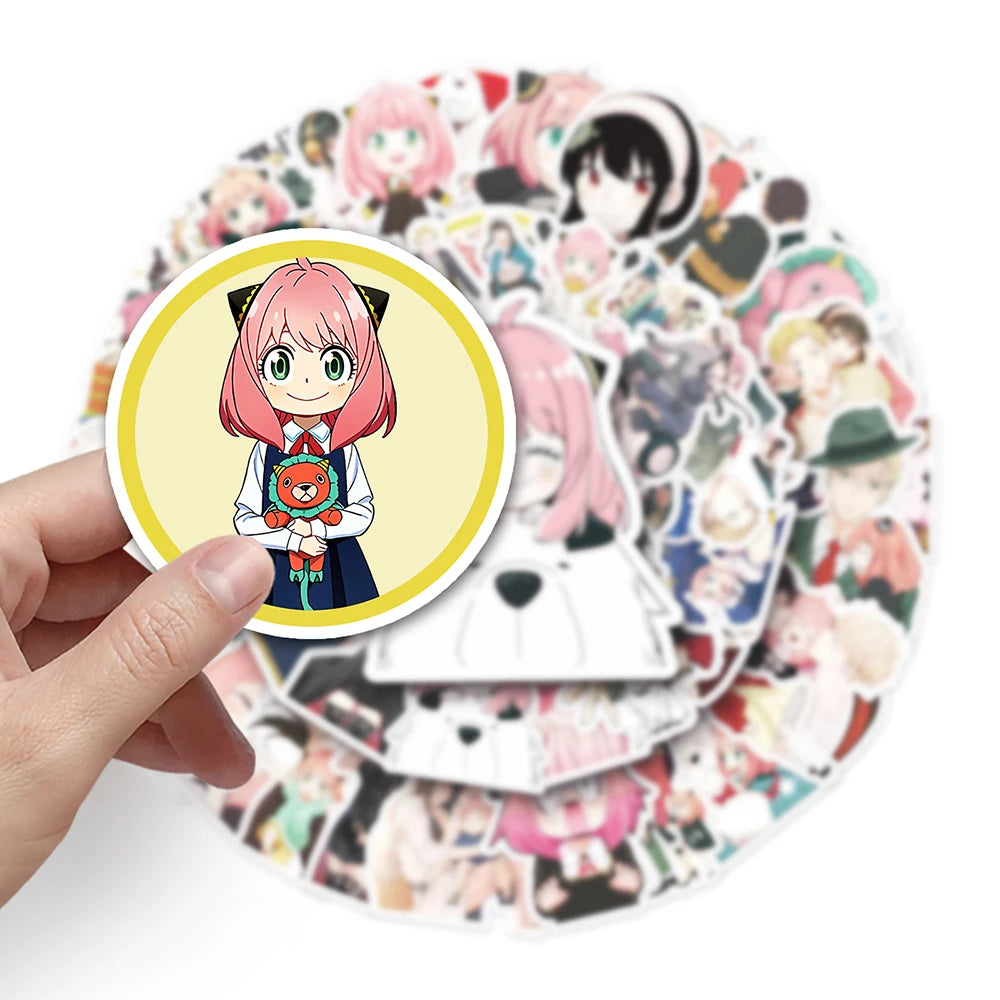 10/30/50pcs Anime Spy X Family Stickers Cartoon Decals Classic Toy DIY Skateboard Laptop Luggage Car Bike Phone Kids Sticker